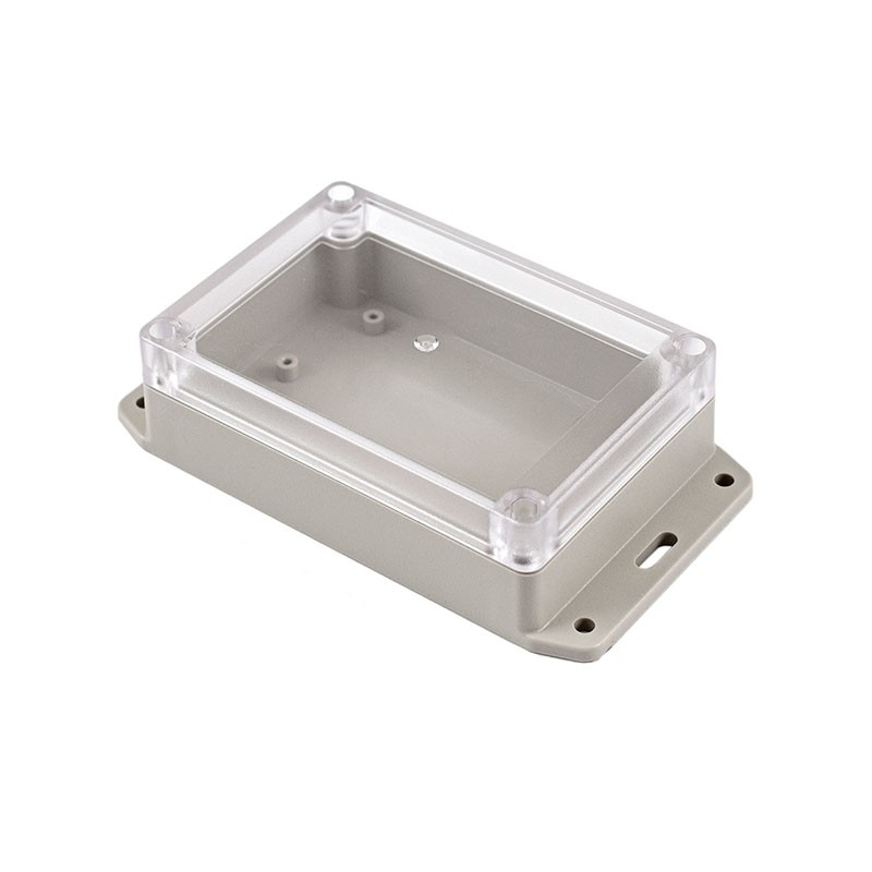 1 pcs : RP1125BFC - BOX ABS GRAY/CLR 6.14'L X 3.42'W