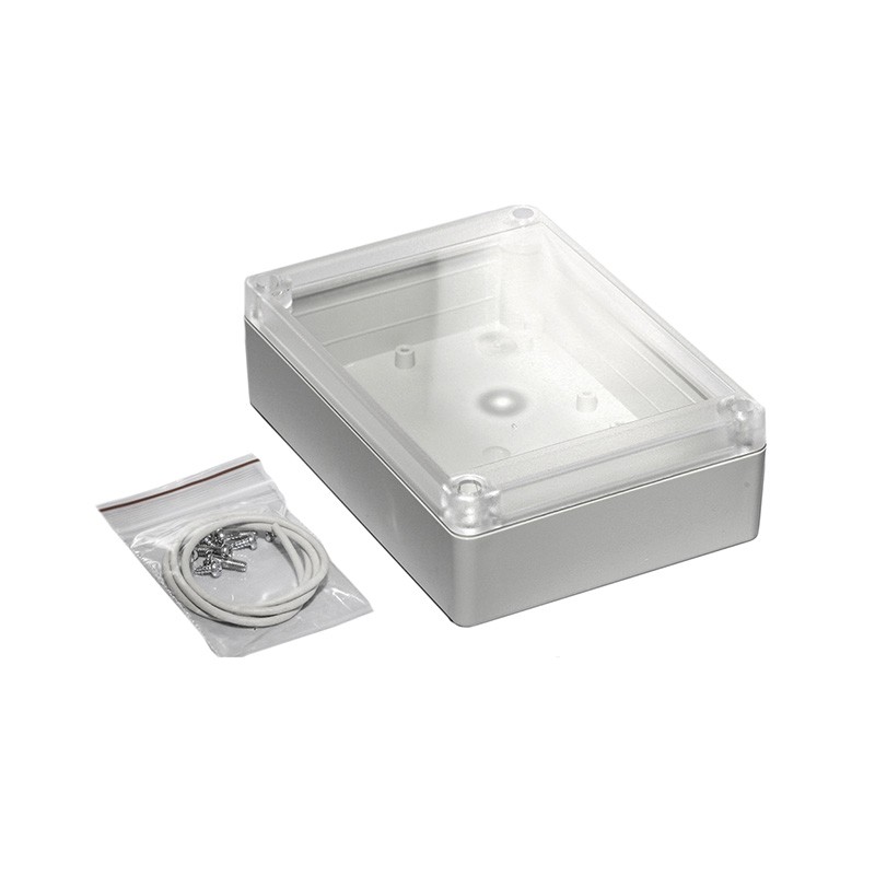 1 pcs : RP1205C - BOX ABS GRAY/CLR 5.71'L X 4.13'W