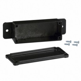 1 pcs : CU-4123-B - BOX ALUM BLACK 3.63'L X 1.5'W