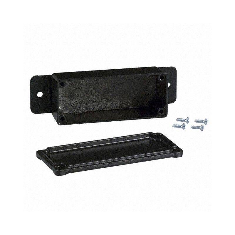 1 pcs : CU-4123-B - BOX ALUM BLACK 3.63'L X 1.5'W