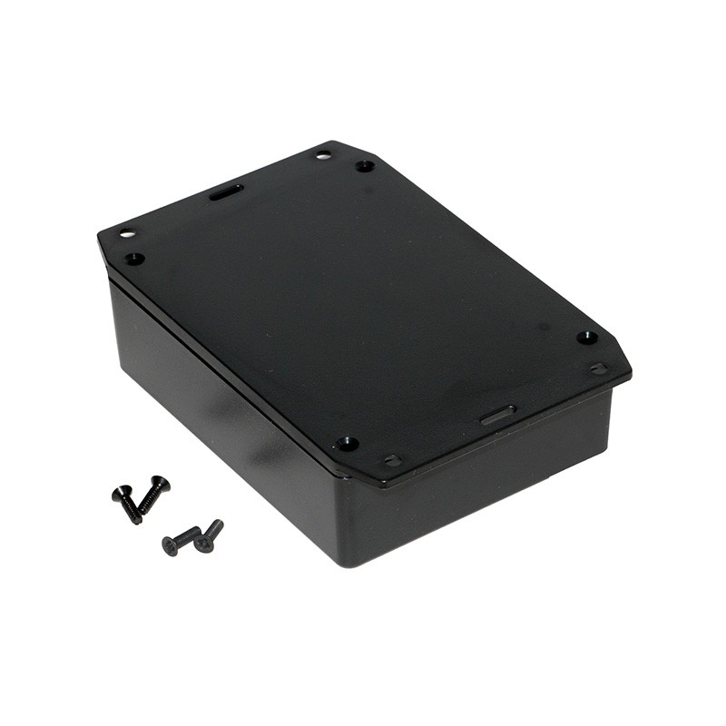 1 pcs : 1591XXGFLBK - BOX PLASTIC BLK 4.82'L X 3.78'W