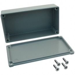 1 pcs : CU-124-G - BOX ALUM GRAY 4.38'L X 2.38'W