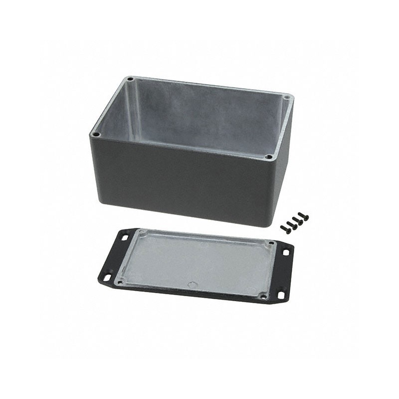 1 pcs : 1590TFLBK - BOX ALUM BLACK 4.74'L X 3.15'W