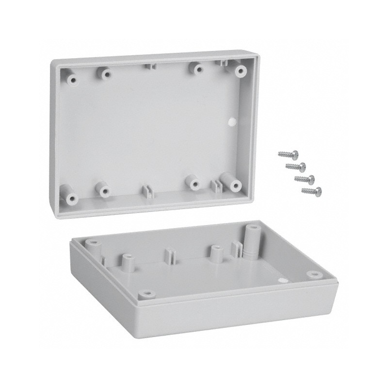 1 pcs : 131,GY - BOX ABS GRAY 4.38'L X 3.25'W