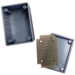 1 pcs : G10-8000 - BOX ABS GRAY 2.6'L X 1.8'W