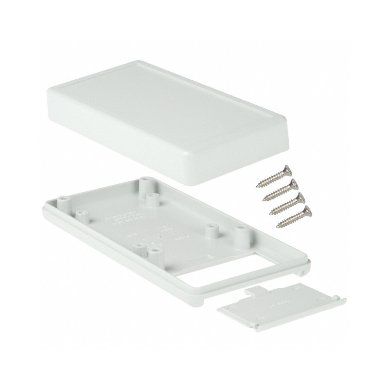 1 pcs : 1599BSGYBAT - BOX PLASTIC GRAY 5.12'L X 2.56'W