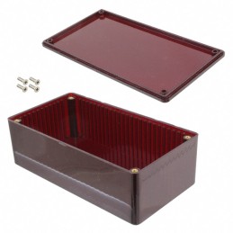 1 pcs : 1591DTRD - BOX PC TRN RED 5.91'L X 3.15'W