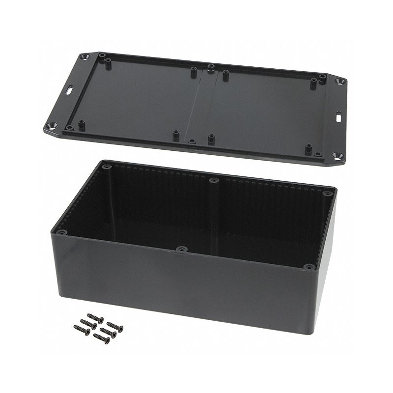 1 pcs : 1591ESFLBK - BOX PLASTIC BLK 7.48'L X 4.33'W