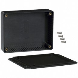 1 pcs : 1591GFLBK - BOX PLASTIC BLK 4.74'L X 3.69'W