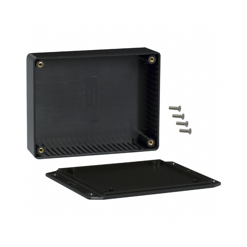 1 pcs : 1591GFLBK - BOX PLASTIC BLK 4.74'L X 3.69'W