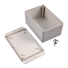 1 pcs : 1591XXTFLGY - BOX PLASTIC GRAY 4.85'L X 3.28'W