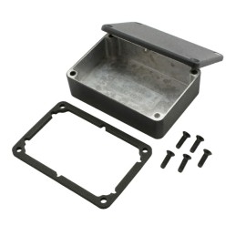 1 pcs : 1550WPBK - BOX ALUM BLACK 3.15'L X 2.17'W