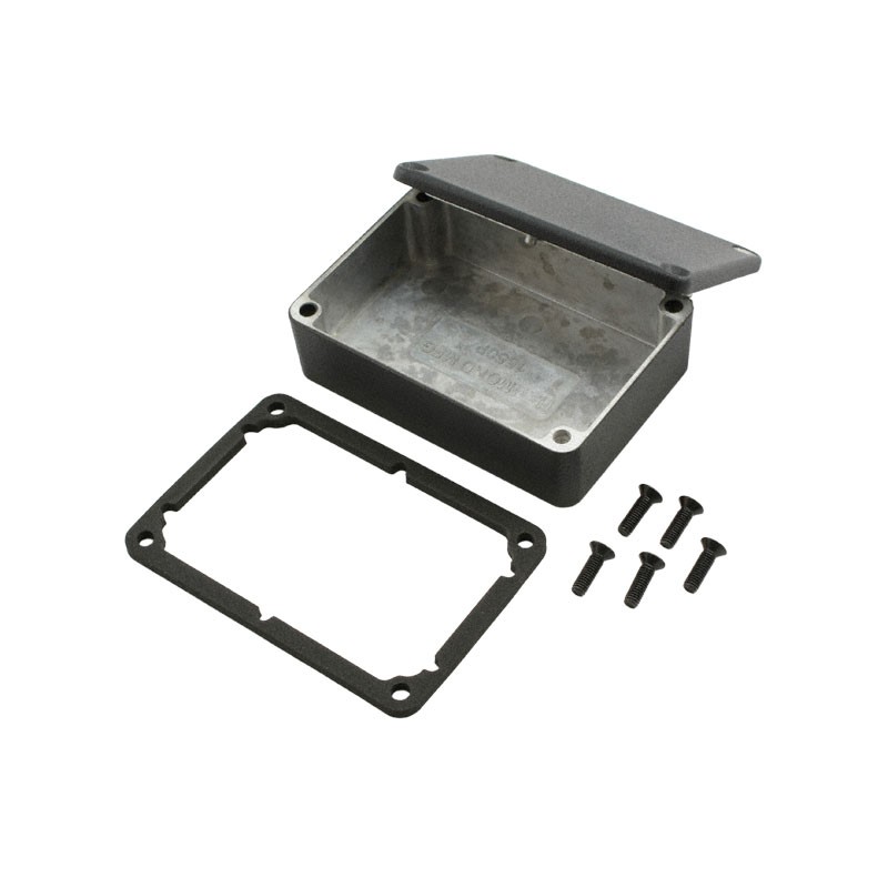 1 pcs : 1550WPBK - BOX ALUM BLACK 3.15'L X 2.17'W