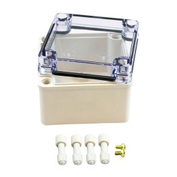 1 pcs : PTS-25304-C - BOX PLASTIC 3.94'L X 3.94'W