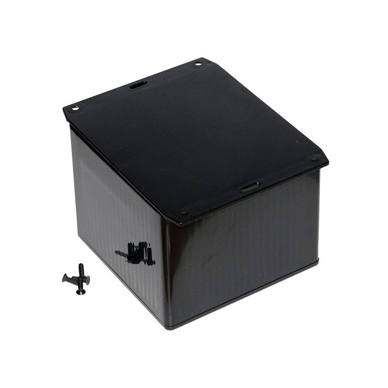 1 pcs : 1591VF2BK - BOX PLASTIC BLACK 4.7'L X 4.72'W