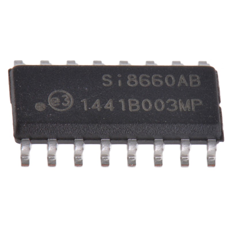 5 pcs - Si8660AB-B-IS1 Skyworks Solutions Inc, 6-Channel Digital Isolator 1Mbps, 2500 Vrms, 16-Pin SOIC