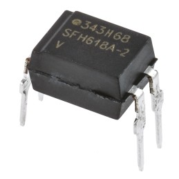 5 pcs - Vishay, SFH618A-2 DC Input Transistor Output Optocoupler, Through Hole, 4-Pin PDIP