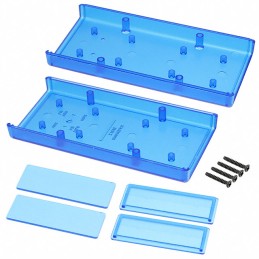 1 pcs : 1593XTBU - BOX PLAS TRN BLU 5.52'L X 2.61'W