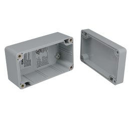 1 pcs : PN-1322-A - BOX PLASTIC GRAY 4.53'L X 2.56'W