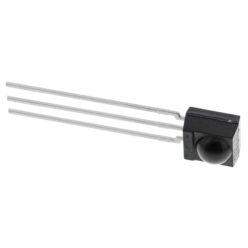 5 pcs - Vishay TSOP4838, 38kHz IR Receiver, 950nm, 45m Range, 2.5 V - 5.5V, Through Hole, 6 x 5.6 x 6.95mm