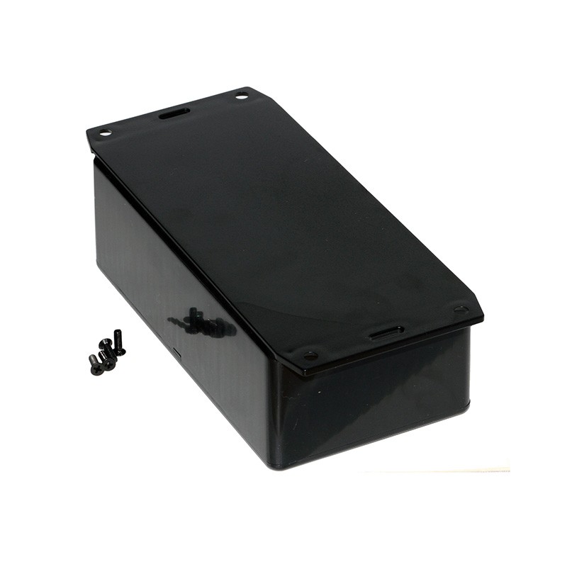 1 pcs : 1591DF2BK - BOX PLASTIC BLK 5.89'L X 3.15'W