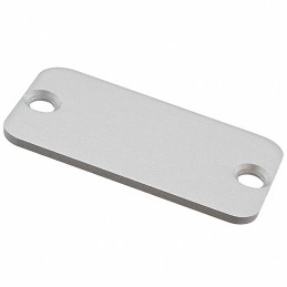 1 pcs : 1455DAL-10 - END PANEL ALUMINUM CLEAR 10/PACK