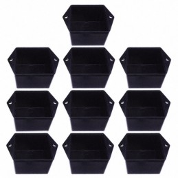 1 pcs : PB-1574-TF - BOX ABS BLACK 2'L X 2'W 10PC