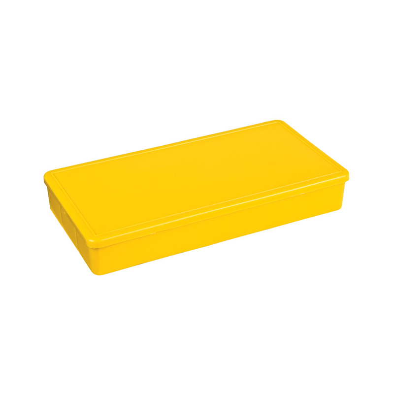 1 pcs : 6692TF - BOX PLASTIC YELLOW 8'L X 4'W