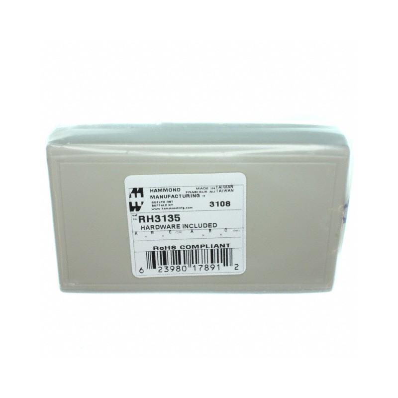 1 pcs : RH3135 - BOX PLASTIC GRAY 4.72'L X 2.84'W