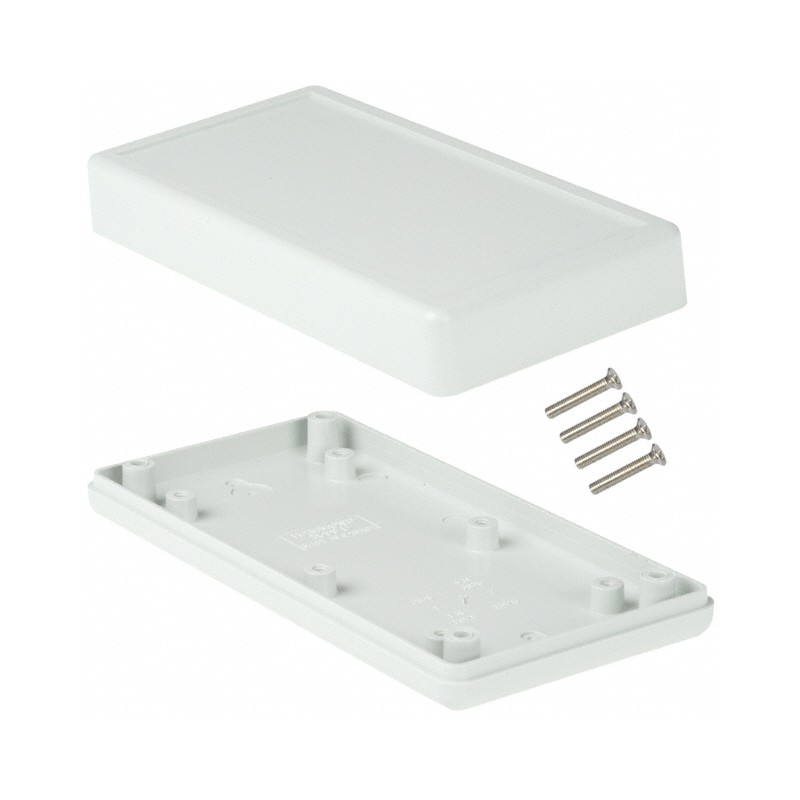 1 pcs : 1599BGY - BOX PLASTIC GRAY 5.12'L X 2.56'W