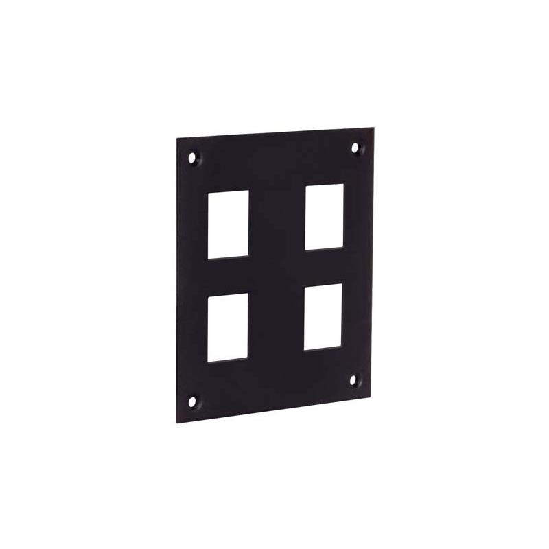 1 pcs : USP231B - PANEL FOR 4 KEYSTONE BLACK