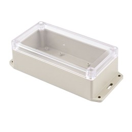 1 pcs : RP1175BFC - BOX ABS GRAY/CLR 7.68'L X 3.47'W