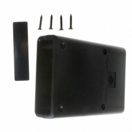 1 pcs : HP-3662-B - BOX ABS BLACK 4.41'L X 2.62'W