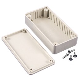 1 pcs : 1591ASGY - BOX PLASTIC GRAY 3.94'L X 1.97'W