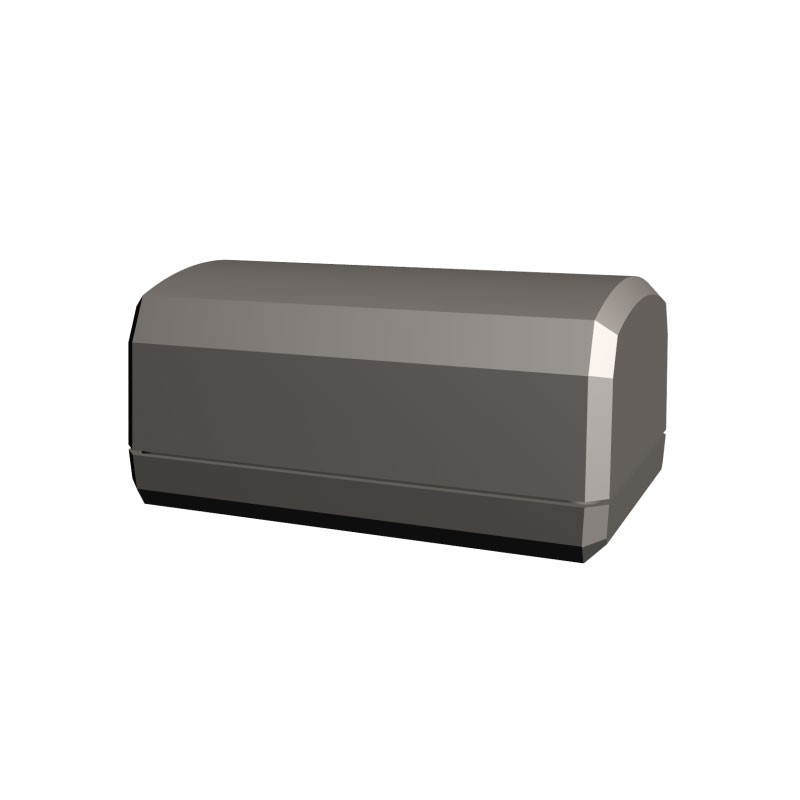 1 pcs : S3A-201209 - BOX ABS BLACK 2'L X 1.25'W