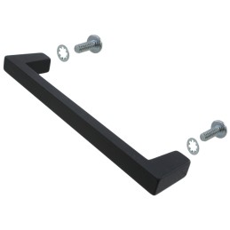 1 pcs : 1427C4 - HANDLE ALUM BLACK MTG CTR 4.37'