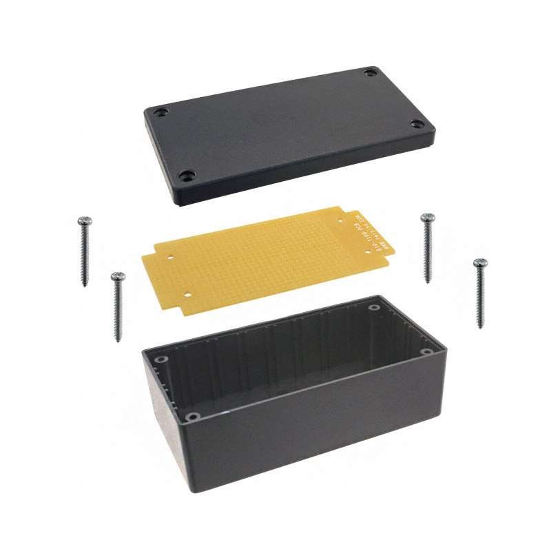 1 pcs : B10-7100 - BOX ABS BLACK 4.5'L X 2.3'W