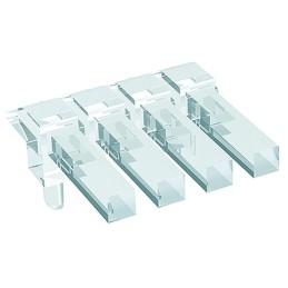 5 pcs - 1271.2604 MENTOR, PCB Mounted 4-Way Right Angle LED Light Pipe, Clear Square Lens