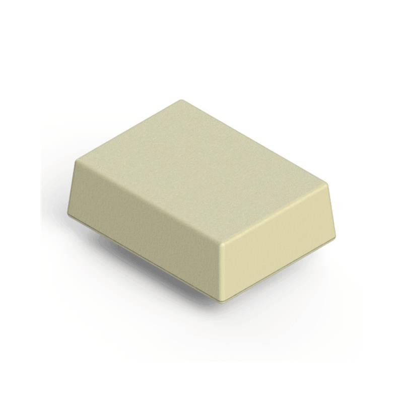 1 pcs : 032W,AL - BOX ABS ALMOND 4.38'L X 3.25'W