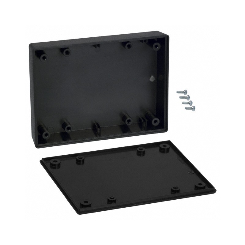 1 pcs : 031,BK - BOX ABS BLACK 4.38'L X 3.25'W