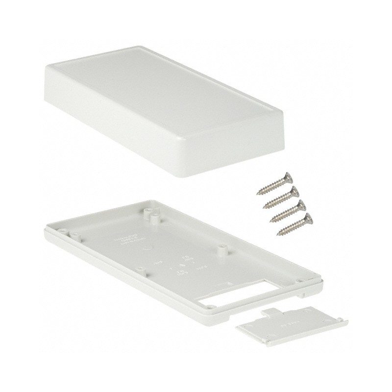 1 pcs : 1599ESGYBAT - BOX PLASTIC GRAY 6.69'L X 3.37'W