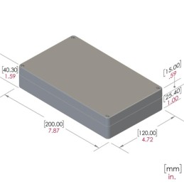 1 pcs : RB85P06G10G - BOX PLASTIC GRAY