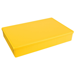 1 pcs : 6718TF - BOX PLAS YELLOW 12.75'L X 8.5'W