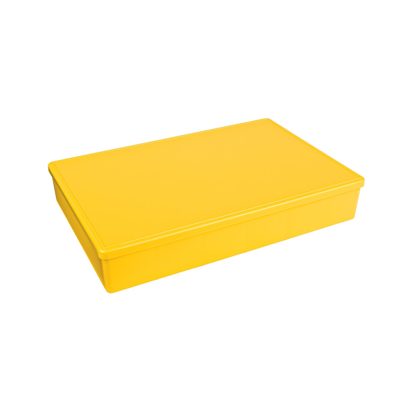 1 pcs : 6718TF - BOX PLAS YELLOW 12.75'L X 8.5'W