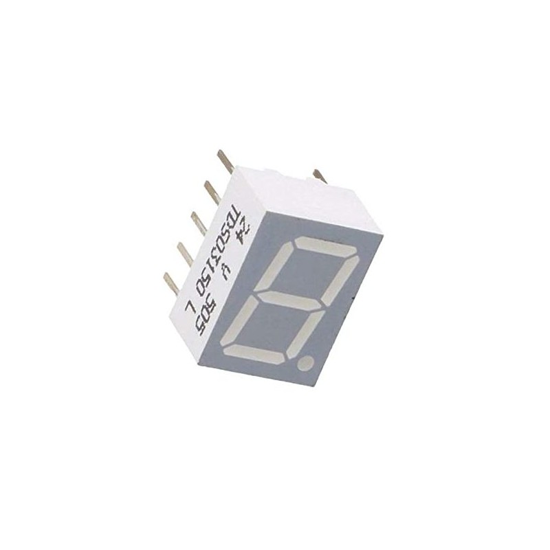 5 pcs - TDSO3150-L Vishay 7-Segment LED Display, CA Red-Orange 5600 mcd RH DP 10mm