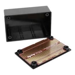1 pcs : SOLDERBREADBOX1 - BOX ABS BLACK 3.27'L X 2.13'W