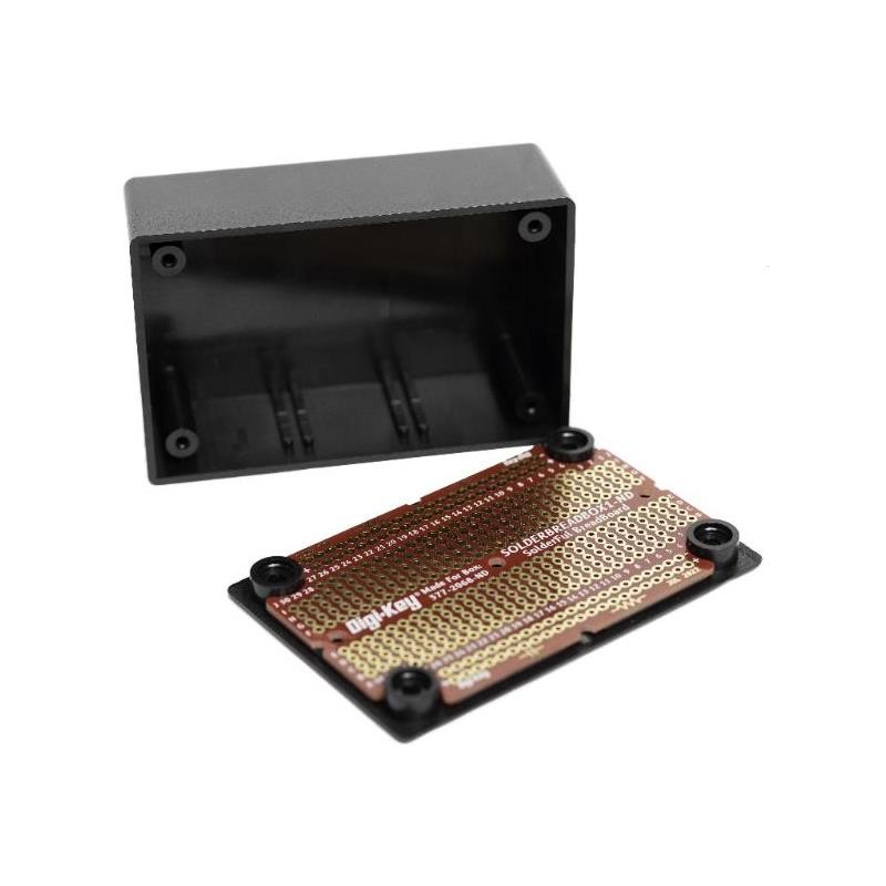 1 pcs : SOLDERBREADBOX1 - BOX ABS BLACK 3.27'L X 2.13'W