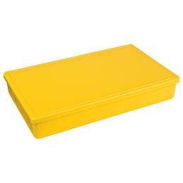 1 pcs : 6712TF - BOX PLAS YELLOW 10.5'L X 6.19'W