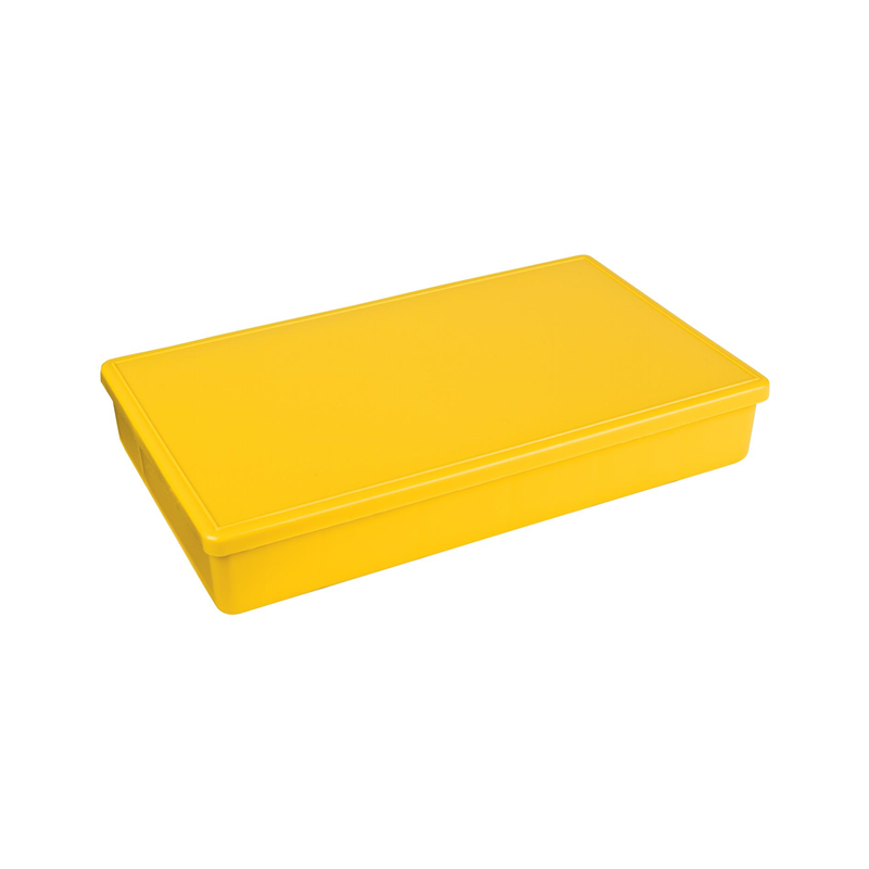 1 pcs : 6712TF - BOX PLAS YELLOW 10.5'L X 6.19'W