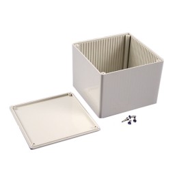 1 pcs : 1591VSGY - BOX PLASTIC GRAY 4.72'L X 4.72'W